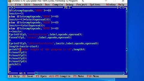 To write a program to implement pass one of a two pass assembler
