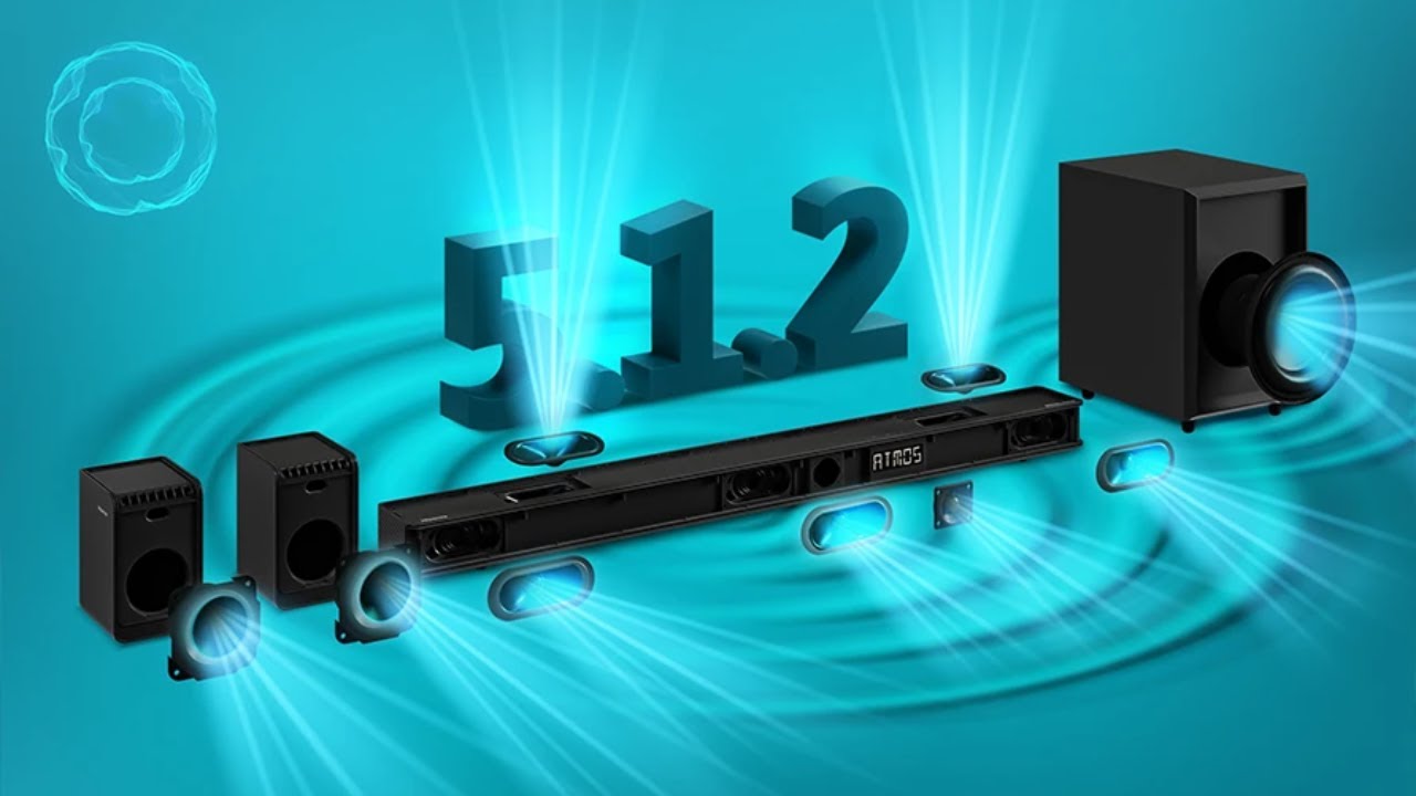 Hisense 5.1.2 Ch Soundbar with wireless subwoofer (AX5120G)