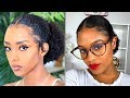 SLEEK LOW PUFF ON NATURAL HAIR COMPILATION | WOCH 🤎😍
