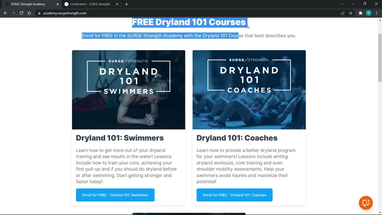 SURGE Strength Dryland Certification (SSDC) Content Sneak Peak + Review