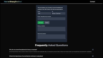 How to Use Hex to Binary Converter | Convert Hexadecimal to Binary | https://hextobinary.in