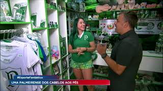 Fanática pelo Palmeiras, torcedora monta negócio com artigos do clube