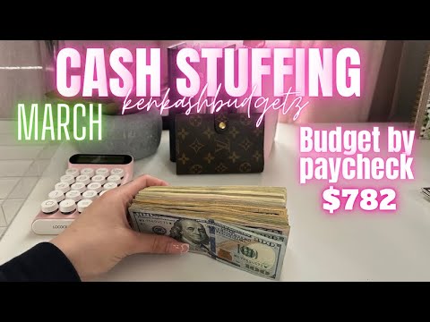 Cash Envelope Stuffing 2 | March 2023 | Sinking Funds & Savings Challenges | Cash Budget System