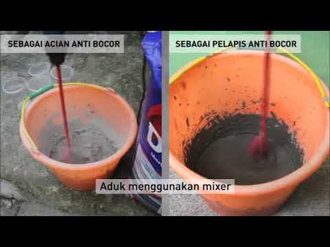 cara aplikasi no drop mortar anti bocor - YouTube