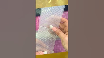 Embossing Acetate! #shakercard #embossing #cardmaking
