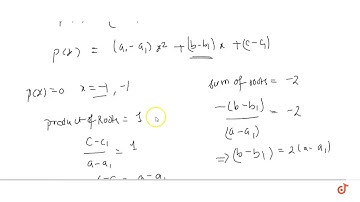 Let for `a != a_1 != 0` , `f(x)=ax^2+bx+c` ,`g(x)=a_1x^2+b_1x+c_1` and `p(x) = f(x) - g(x)`. If...