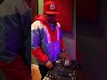 Donnie houston in the studio on the turntables