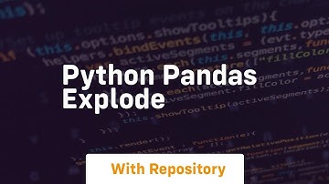 python pandas explode