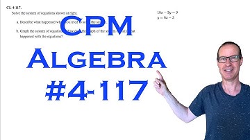 CPM Algebra Chapter 4 Problem 117