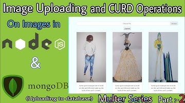 Node JS || Image uploading to database || Multer Part - 2