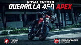 2026 Royal Enfield Guerrilla 450 APEX Red im Detail vorgestellt