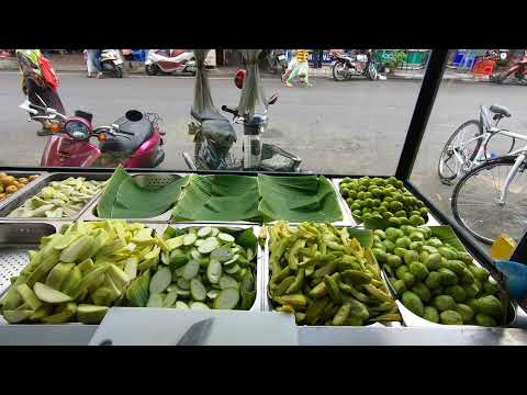 Mouthwatering Aroma of Cambodian Snacks | It's sour and good to go with chilly salt or sauce