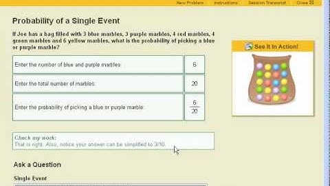 Quantum Tutor for Probability