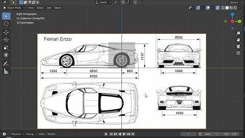 Modelling Car with Blender 2.83 Ferrari-Enzo Part 1 Setting car reference blender 2 83 || Part 1