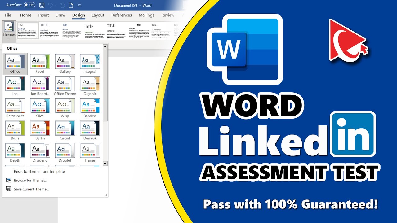 Word LinkedIn Assessment Test YouTube