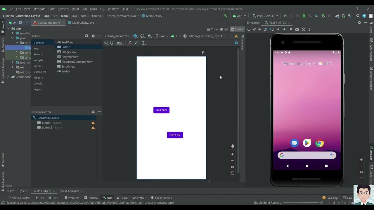 Android Studio List and View part 1 - YouTube