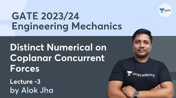 Distinct Numerical on Coplanar Concurrent Forces -1 | Engineering Mechanics | Lec 3 | GATE 2023/24