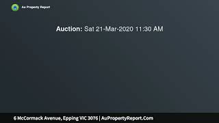 6 McCormack Avenue, Epping VIC 3076 | AuPropertyReport.Com