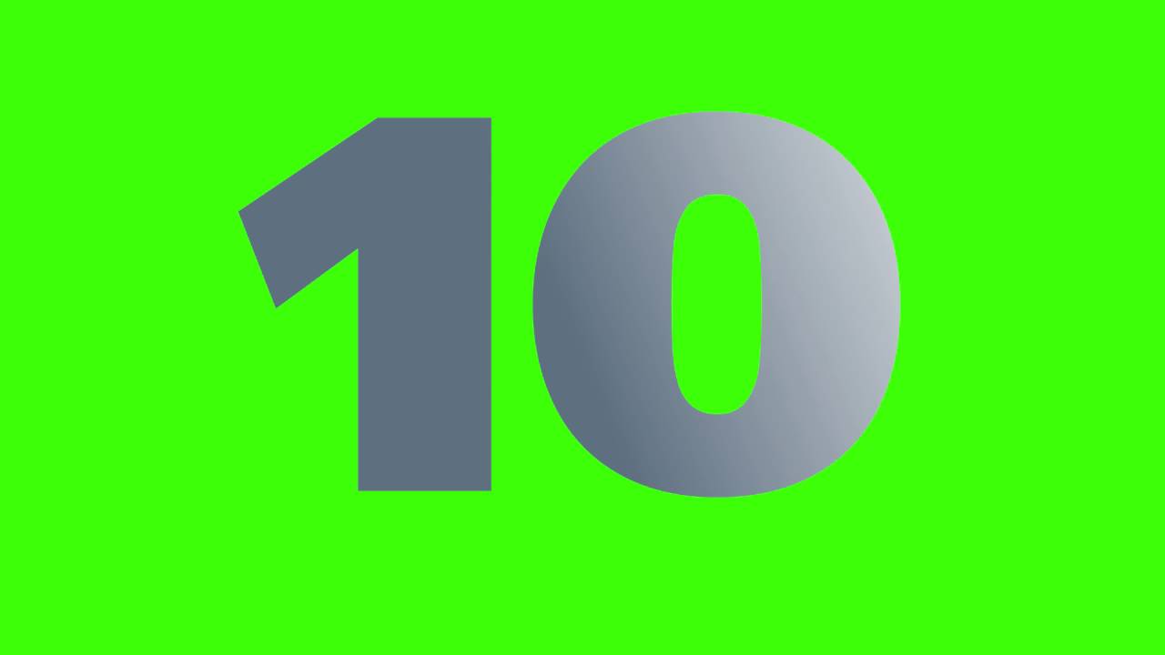 Number 10 (transition for videos﻿)