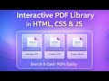 PDF Library Website Project HTML | CSS | JavaScript tutorial