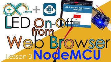 How to Creat a LED On Off from Web Browser - NodeMCU by D4 Creativity