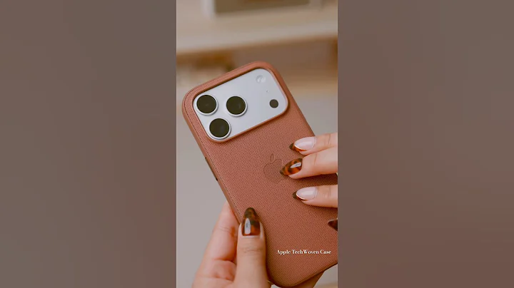 Apple TechWoven Case in Sienna on the iPhone 17 Pro in Silver #iphone17pro  #iphone17  @Apple