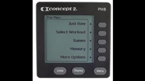 Concept2 PM5 Firmware UPDATE