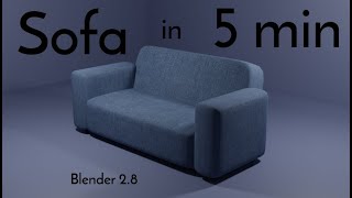 How to make a sofa in Blender in 5 minutes. Net Worth