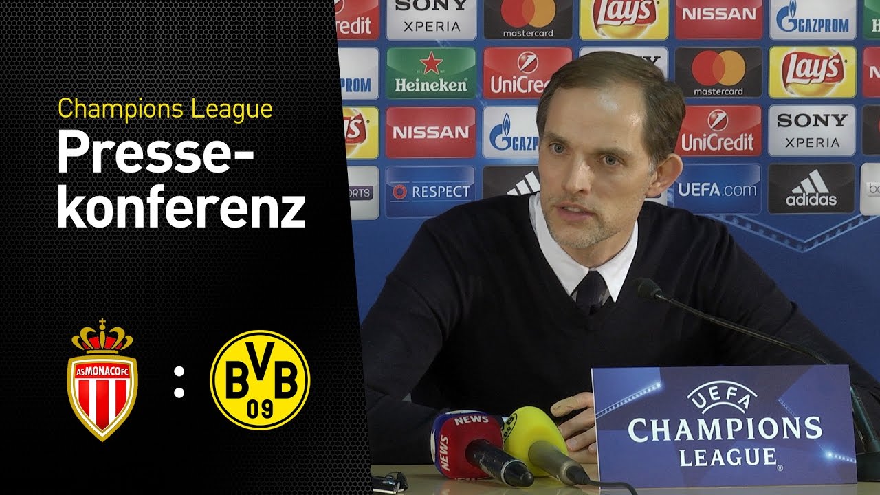 BVB-Pressekonferenz mit Thomas Tuchel | AS Monaco - BVB 3:1 - YouTube