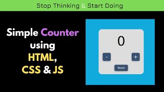 Simple Js tricks .Simple counter using HTML, CSS & JS. Profile