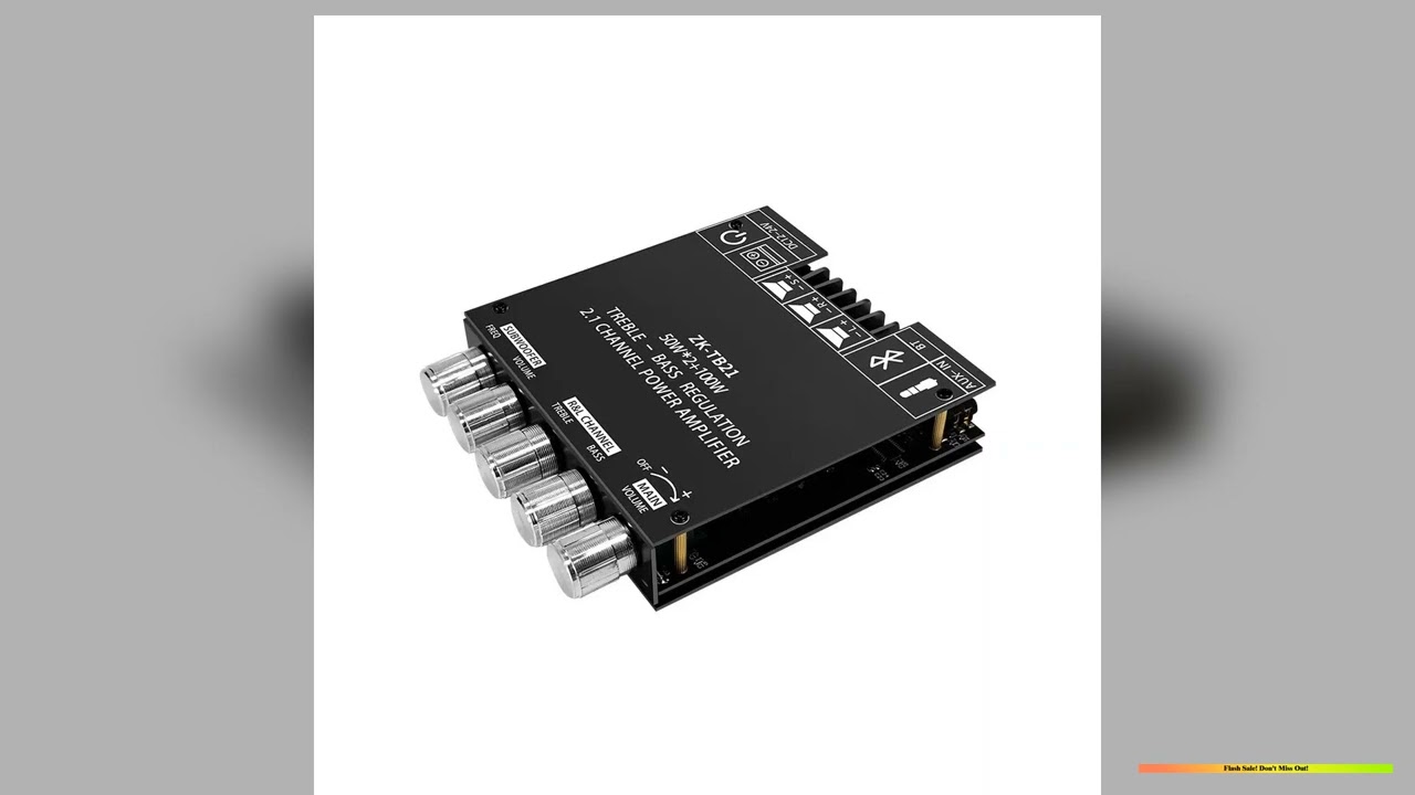ZKTB21 Bluetooth 50 Subwoofer Amplifier Board 50W2100W 21 Channel Power Audio Stereo Bass AMP