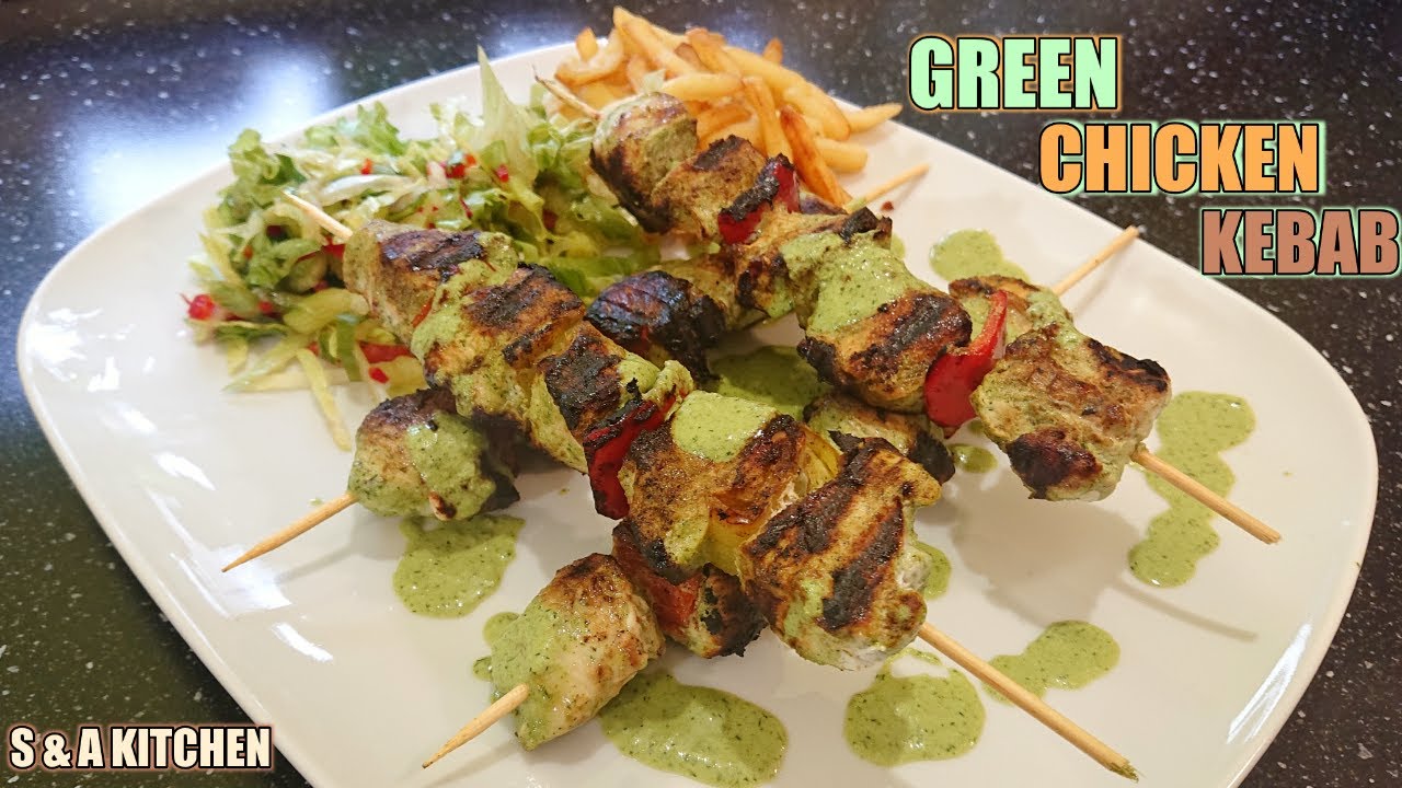 Perfect Green Chicken Kebab Recipe YouTube