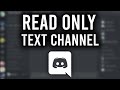 How To Make a Read Only Channel on Discord