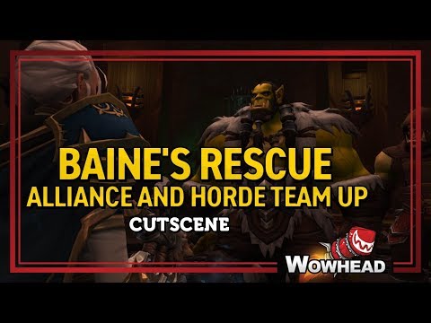 Baine's Rescue Alliance and Horde Team Up Cinematic