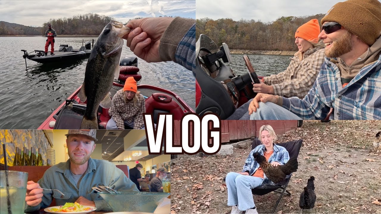Bass Fishing, Olive Garden and Chickens (Vlog)