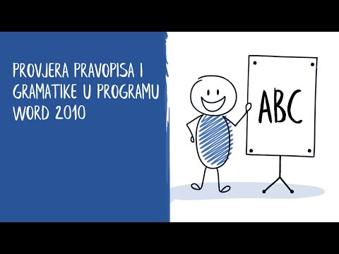 Provjera pravopisa i gramatike u programu Word 2010