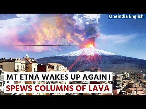 Italy: Mt Etna erupts once again forcing Catania airport to shut down temporarily |Oneindia News