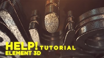Cinematic 3D Grunge Logo Help Tutorial || Element 3D || Videohive