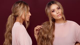 HOW TO LONG MESSY PONYTAIL | DESI PERKINS