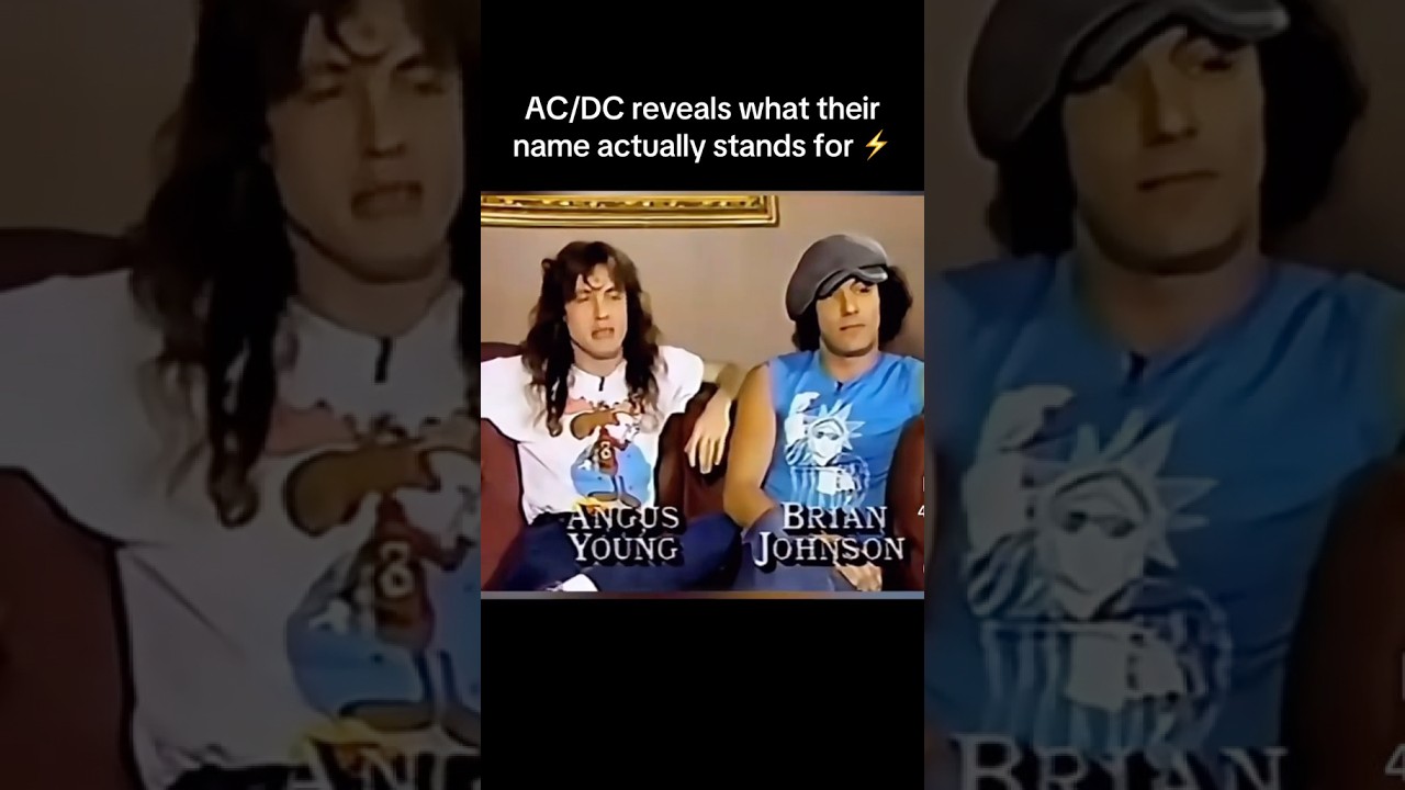The interviewer seemed a bit disappointed when the AC DC interview