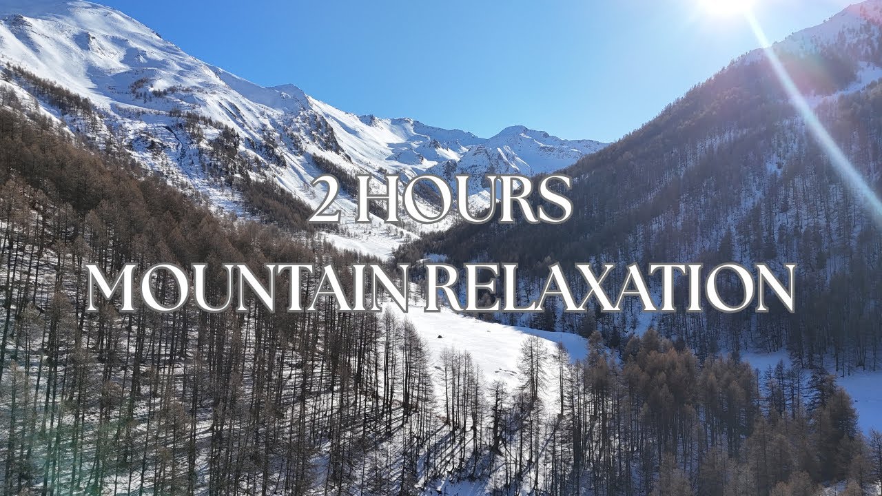 Chillout Music for Relaxation, Work & Focus ❄️ 2 Hours of Drone Mountain Scenery