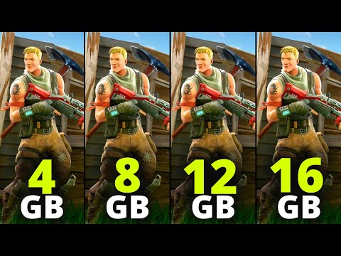 Fortnite | 4gb, Vs 8gb, Vs 12gb, Vs 16gb | Ram Test