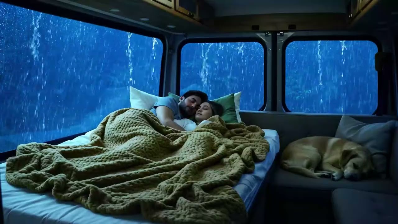 Rain in a Cozy Car 🚗 Deep Sleep ASMR with Intense Rain Sounds