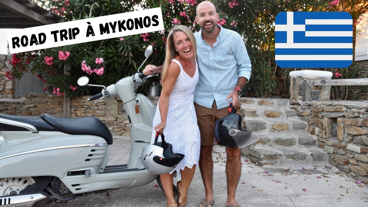Road trip MIKONOS en Grèce. On fait le tour de l'île en scooter. YouTube