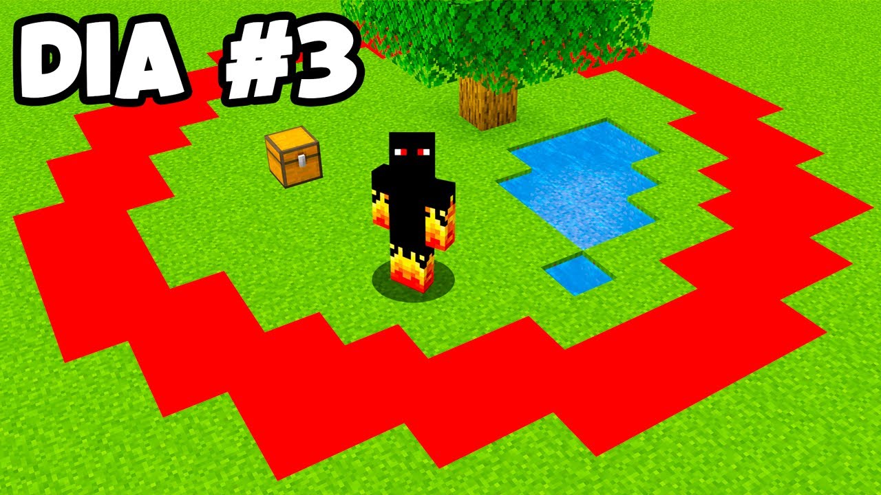 MINECRAFT MAS NÃO PODE SAIR DO CÍRCULO VERMELHO