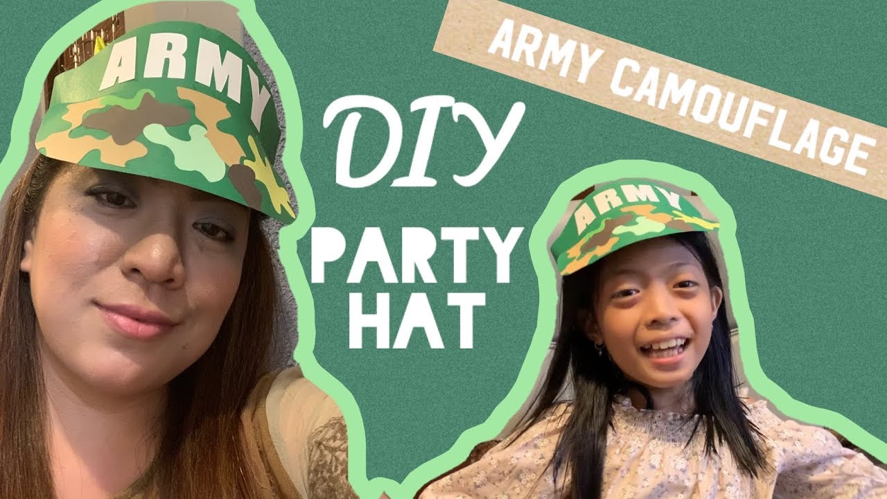 diy-army-camouflage-party-themed-party-hat-party-decorations