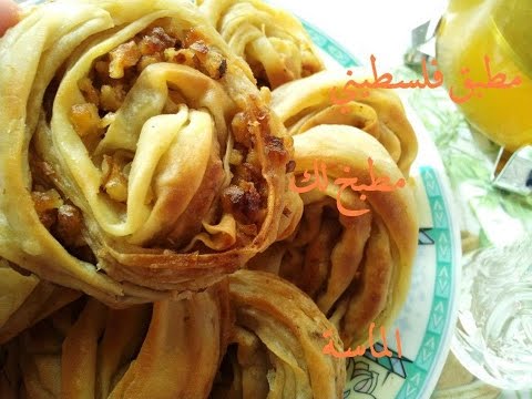 طريقة عمل مطبق فلسطيني بجوز وزيت الزيتون