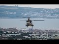 CHINOOK FLYING LOW OVER THE WELSH COAST 4K