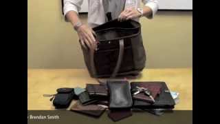 Oberon Design Waxed Canvas and  Leather Everyday Tote