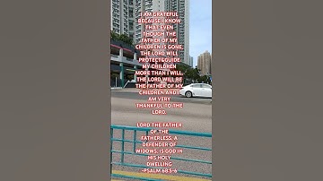 Thumbnail of LORD A FATHER OF THE FATHERLESS, A DEFENDER OF WIDOWS IS GOD IN HIS HOLY DWELLING -- PSALM 68:5-6